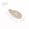 Wholesale Letter Pendant Jewelry Accessories Stainless Steel Oval Doublesided Polished