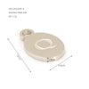 Wholesale Letter Pendant Jewelry Accessories Stainless Steel Oval Doublesided Polished
