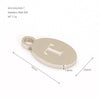 Wholesale Letter Pendant Jewelry Accessories Stainless Steel Oval Doublesided Polished
