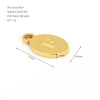 Wholesale Letter Pendant Jewelry Accessories Stainless Steel Oval Doublesided Polished