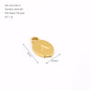 Wholesale Letter Pendant Jewelry Accessories Stainless Steel Oval Doublesided Polished