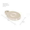Wholesale Letter Pendant Jewelry Accessories Stainless Steel Oval Doublesided Polished