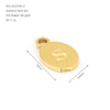 Wholesale Letter Pendant Jewelry Accessories Stainless Steel Oval Doublesided Polished