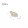 Wholesale Letter Pendant Jewelry Accessories Stainless Steel Oval Doublesided Polished