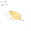 Wholesale Letter Pendant Jewelry Accessories Stainless Steel Oval Doublesided Polished