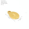 Wholesale Letter Pendant Jewelry Accessories Stainless Steel Oval Doublesided Polished