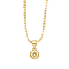 Wholesale Letter Pendant Necklace Copper Electroplated Simple Style Unisex Ball Chain