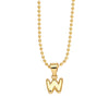 Wholesale Letter Pendant Necklace Copper Electroplated Simple Style Unisex Ball Chain