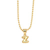 Wholesale Letter Pendant Necklace Copper Electroplated Simple Style Unisex Ball Chain