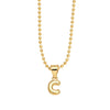 Wholesale Letter Pendant Necklace Copper Electroplated Simple Style Unisex Ball Chain