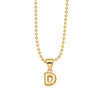 Wholesale Letter Pendant Necklace Copper Electroplated Simple Style Unisex Ball Chain