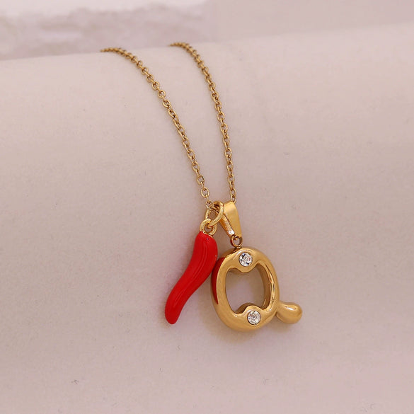 Wholesale Letter Pendant Necklace Stainless Steel Personalized Style