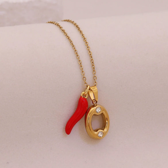 Wholesale Letter Pendant Necklace Stainless Steel Personalized Style