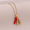 Wholesale Letter Pendant Necklace Stainless Steel Personalized Style