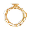 Wholesale Light Luxury All Match Chain Bracelet For Girls Titanium Steel Geometric Pvd Vacuum Real Gold Electroplated