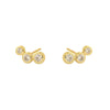 Wholesale Light Luxury Allmatch Women's Earrings S925 Silver Geometric Beads Diamond