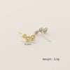 Wholesale Light Luxury Allmatch Women's Earrings S925 Silver Geometric Beads Diamond