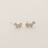 Wholesale Light Luxury Allmatch Women's Earrings S925 Silver Geometric Beads Diamond