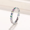 Wholesale Light Luxury Casual Style Copper Heartshaped Ring With Zirconia For Women