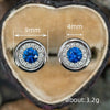 Wholesale Light Luxury Classic Round Copper Ear Studs With Imitation Diamond And Geometric Zirconia For Women