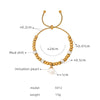 Wholesale Light Luxury Colorfree Geometric Titanium Steel Bracelet With 18K Gold Plated Electroplating For Women