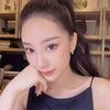 Wholesale Light Luxury Copper Electroplated Diamondencrusted Zircon Tshaped Women's Earrings
