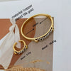 Wholesale Light Luxury Copper Goldplated Chain Ring Jewelry Accessories