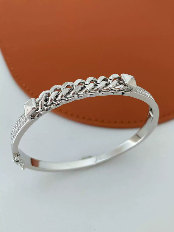 Wholesale Light Luxury Copper Goldplated Chain Ring Jewelry Accessories