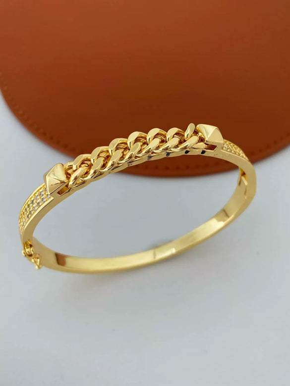 Wholesale Light Luxury Copper Goldplated Chain Ring Jewelry Accessories