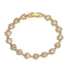 Wholesale Light Luxury Copper Heartshaped Inlaid Zirconia Women's Love Stitching Bracelet