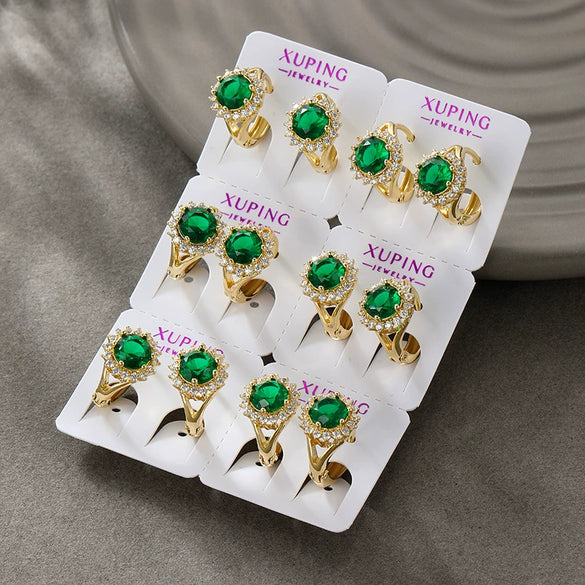 Wholesale Light Luxury Copperzinc Alloy Flower Micropaved Zircon Electroplated Earrings For Women