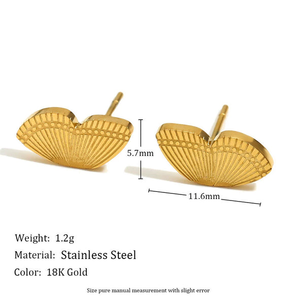 Wholesale Light Luxury Design Stainless Steel Mini Butterfly Earrings With Insect Pattern