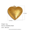 Wholesale Light Luxury Diy Starfish Heart Photo Box Pendant Jewelry Accessories Stainless Steel 18K Goldplated