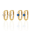 Wholesale Light Luxury Ear Buckle Earrings 925 Silver Rectangular Geometric Electroplating For Women