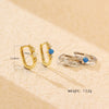 Wholesale Light Luxury Ear Buckle Earrings 925 Silver Rectangular Geometric Electroplating For Women