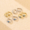 Wholesale Light Luxury Ear Buckle Earrings 925 Silver Rectangular Geometric Electroplating For Women