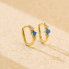 Wholesale Light Luxury Ear Buckle Earrings 925 Silver Rectangular Geometric Electroplating For Women