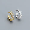 Wholesale Light Luxury Ear Clip Earrings For Women S925 Silver Geometric Horse Eye Zircon Electroplated