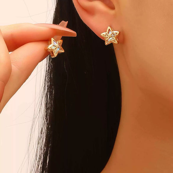 Wholesale Light Luxury Electroplated Copper Jewelry Set With Star Sun And Moon Clouds And Universe Patterns For Women Earrings Bracelet Tassel Pearl Necklace