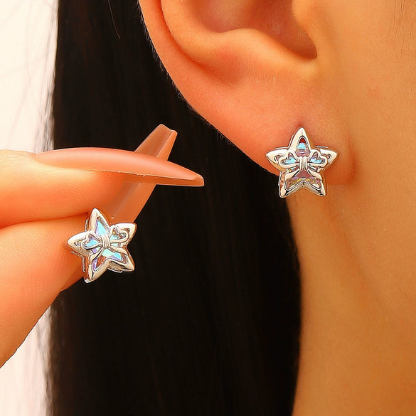 Wholesale Light Luxury Electroplated Copper Jewelry Set With Star Sun And Moon Clouds And Universe Patterns For Women Earrings Bracelet Tassel Pearl Necklace