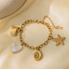 Wholesale Light Luxury Electroplated 18K Gold Titanium Steel Bracelet For Women With Original Design