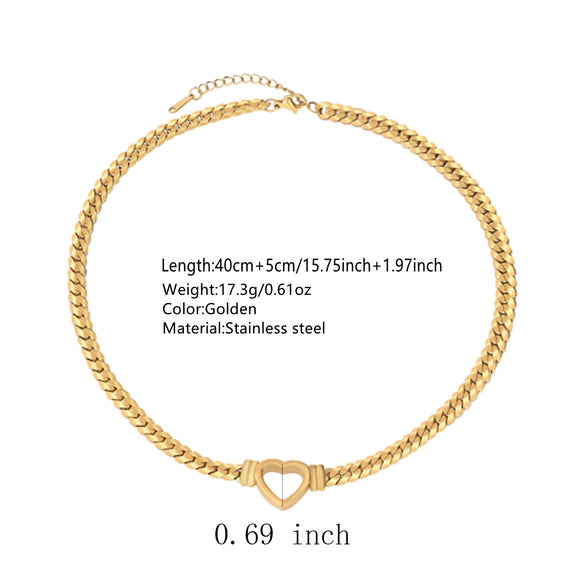 Wholesale Light Luxury Electroplated Stainless Steel And Titanium Steel Heart Drop Bell Shaped Whip Chain Necklace And Bracelet Set For Women