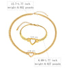Wholesale Light Luxury Electroplated Stainless Steel And Titanium Steel Heart Drop Bell Shaped Whip Chain Necklace And Bracelet Set For Women