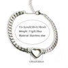 Wholesale Light Luxury Electroplated Stainless Steel And Titanium Steel Heart Drop Bell Shaped Whip Chain Necklace And Bracelet Set For Women