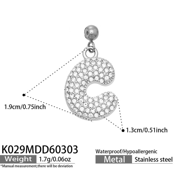 Wholesale Light Luxury Electroplated Stainless Steel Geometric Letter Pendant Necklace For Women