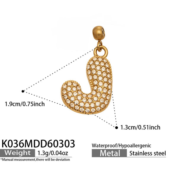 Wholesale Light Luxury Electroplated Stainless Steel Geometric Letter Pendant Necklace For Women