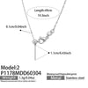 Wholesale Light Luxury Electroplated Stainless Steel Geometric Letter Pendant Necklace For Women
