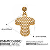 Wholesale Light Luxury Electroplated Stainless Steel Geometric Letter Pendant Necklace For Women