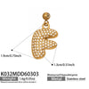Wholesale Light Luxury Electroplated Stainless Steel Geometric Letter Pendant Necklace For Women