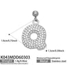 Wholesale Light Luxury Electroplated Stainless Steel Geometric Letter Pendant Necklace For Women
